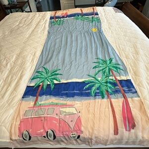 Kate Spade silk scarf  beach scene